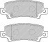 Колодки тормозные дисковые задн TOYOTA: COROLLA 00-02, COROLLA 02-, COROLLA Compact 00-02, COROLLA Liftback 00-02, COROLLA Verso 02-04, COROLLA Wagon 00-02, COROLLA седан 02-, COROLLA универсал 02- PATRON