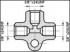 Тройник WPP-140 3/8X24UNF-3/8X24UNF-3/8X24UNF УНИВЕРСАЛЬНЫЙ WP