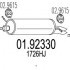 Глушитель CITROEN: C5 01-04, C5 Break 01-04 UNIVERSAL