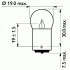 Лампочка для грузовых автомобилей (10шт в упаковке) R5W 24V 5W BA15S PHILIPS