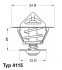 Термостат (с прокладкой) OPEL: ASTRA, VECTRA 1.6D/1.7D/1.8 82- WAHLER