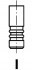 Клапан двигателя Alfa 155/156 2.5i V6 24V 97>  33.5x7x102 IN FRECCIA