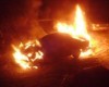 Сегодня ночью на территории ГСК сгорело два автомобиля