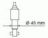 Амортизатор масляный передн FORD: MAVERICK 93-98,  NISSAN: TERRANO I 90-95, TERRANO II 93- KYB