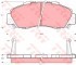 Колодки тормозные дисковые передн HONDA: ACCORD IV Aerodeck 91-93, ACCORD IV купе 92-93, ACCORD V 93-96, ACCORD V Aerodeck 93-98, ACCORD V купе 93-98, ACCORD VI 96-98, ACCORD VII купе 98-03, CIVIC V Aerodeck 98-01, CIVIC V Fastback 97-01, LEGEND II 91-96, LEGEND II купе 91-96, LEGEND KONSTEIN