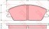 Колодки тормозные дисковые передн HYUNDAI: PONY 89-95, PONY/EXCEL седан 90-95, S COUPE 90-96, STELLAR 83-91 KONSTEIN