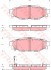 Колодки тормозные дисковые задн SUBARU: LEGACY IV 03-, LEGACY IV универсал 03-, OUTBACK 03- KONSTEIN