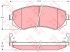 Колодки тормозные дисковые NISSAN: ALMERA I 95-00, ALMERA I Hatchback 95-00 KONSTEIN
