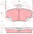 Колодки тормозные дисковые передн RENAULT: CLIO I 90-98, CLIO I фургон 91-98, CLIO II 98-, CLIO II фургон 98-, MEGANE Cabriolet 97-, MEGANE Classic 96-, MEGANE Coach 97-, MEGANE Grandtour 99-, MEGANE I 96-, MEGANE Scenic 97-99, RAPID фургон 91-98, THALIA 98-, TWINGO 96-, TWINGO 07-, KONSTEIN