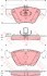 Колодки тормозные дисковые передн CHRYSLER: CROSSFIRE 03-, CROSSFIRE Roadster 04-,  MERCEDES-BENZ: CLK 97-02, CLK кабрио 98-02, E-CLASS 95-02, E-CLASS универсал 96-03, S-CLASS 03-05, SLK 00-04 KONSTEIN