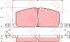 Колодки тормозные дисковые передн TOYOTA: CAMRY 86-91, CAMRY Liftback 83-88, CAMRY Station Wagon 86-91, CAMRY седан 83-88, CARINA II 83-88, CARINA II 87-93, CARINA II Station Wagon 87-92, CARINA II седан 83-88, CARINA II седан 87-93, CELICA 86-90, CELICA хечбэк 85-90, CELICA кабрио 8 KONSTEIN