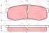 Колодки тормозные дисковые задн TOYOTA: HILUX пикап 01-05, LAND CRUISER 03-, LAND CRUISER 84-, LAND CRUISER 80 90-97, LAND CRUISER 90 96-, LAND CRUISER Hardtop 90-96 KONSTEIN