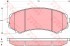 Колодки тормозные дисковые передн MAZDA: MPV I 95-99,  MITSUBISHI: GRANDIS 04-, PAJERO CLASSIC 02-, PAJERO II 90-00, PAJERO II Вездеход открытый 90-00, PAJERO III 00-, PAJERO IV 07-, PAJERO SPORT 98- KONSTEIN