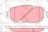 Колодки тормозные дисковые передн TOYOTA: CAMRY 96-01, CAMRY 01- KONSTEIN
