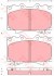 Колодки тормозные дисковые передн TOYOTA: LAND CRUISER 90-, LAND CRUISER 100 98- KONSTEIN
