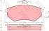 Колодки тормозные дисковые передн AUDI: 80 91-94, 80 Avant 91-96, A4 95-00, A4 Avant 95-01, CABRIOLET 91-00, COUPE 89-96,  SEAT: CORDOBA 96-99, CORDOBA Vario 99-, CORDOBA хечбэк 99-02, IBIZA III 99-02, INCA 95-, TOLEDO I 91-99, TOLEDO II 99-06,  VW: CADDY II универсал 95-04, CADDY II KONSTEIN