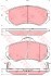 Колодки тормозные дисковые передн HYUNDAI: COUPE 02-, COUPE 96-02, SONATA IV 01-04, SONATA V 05-, TUCSON 04-,  KIA: MAGENTIS 05- KONSTEIN
