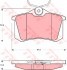 Колодки тормозные дисковые задн AUDI: A4 95-00, A4 Avant 95-01,  PEUGEOT: 405 I 87-93, 405 I Break 88-92, 405 II 92-95, 405 II Break 92-96,  RENAULT: GRAND SC?NIC 05-,  SEAT: CORDOBA 93-99, CORDOBA Vario 97-99, IBIZA II 93-99, TOLEDO I 91-99,  VW: CORRADO 88-95, GOLF II 83-91, GOLF KONSTEIN