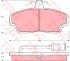 Колодки тормозные дисковые передн HONDA: LEGEND I 88-90,  ROVER: 800 86-99, 800 хечбэк 88-91 KONSTEIN
