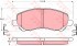 Колодки тормозные дисковые передн DODGE: CALIBER 06-,  JEEP: COMPASS 06-,  MITSUBISHI: GALANT VI 96-04, GALANT VI универсал 96-03, LANCER седан 03-, LANCER универсал 03-, SPACE RUNNER 99- KONSTEIN