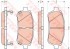 Колодки тормозные дисковые передн DAIHATSU: MATERIA 06 -  FORD: FIESTA VI 08 -  MAZDA: 2 07 - KONSTEIN