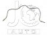 Шланг тормозной прав задн DAEWOO: ESPERO 95-, NEXIA 95- с ABS JC AUTO