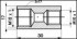 Переходник WPP-131 M12X1.0/M10X1.0, L=30MM, S=17 УНИВЕРСАЛЬНЫЙ WP