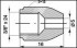 Штуцер WPP-111 3/8X24, L=16MM, S=12, D=5MM УНИВЕРСАЛЬНЫЙ WP