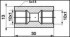 Переходник WPP-121 M10X1.0/M10X1.0, L=30MM, S=13 УНИВЕРСАЛЬНЫЙ WP