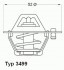 Термостат (с прокладкой) MAZDA: 323 C IV 89-94, 323 C V 94-98, 323 F IV 89-94, 323 F V 94-98, 323 S IV 89-94, 323 S V 94-98 WAHLER