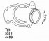 Термостат (в корпусе) OPEL: ASTRA F 98-02, ASTRA G 98-05, ASTRA H 04-, ASTRA H GTC 05-, COMBO 01-, CORSA B 93-00, CORSA C 00-, CORSA D 06-, MERIVA 03-, TIGRA TwinTop 04- WAHLER